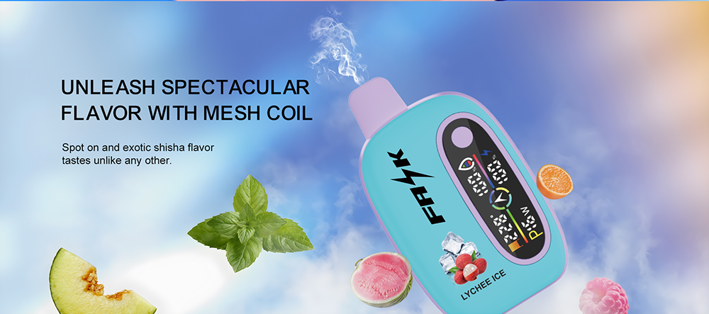 DE016 25000 Puffs Disposable Vape with LED display screen and adjustable airflow rechargeable ATVS Vape