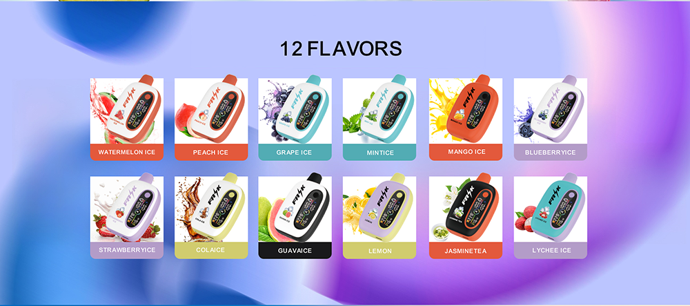 DE016 25000 Puffs Disposable Vape with LED display screen and adjustable airflow rechargeable ATVS Vape