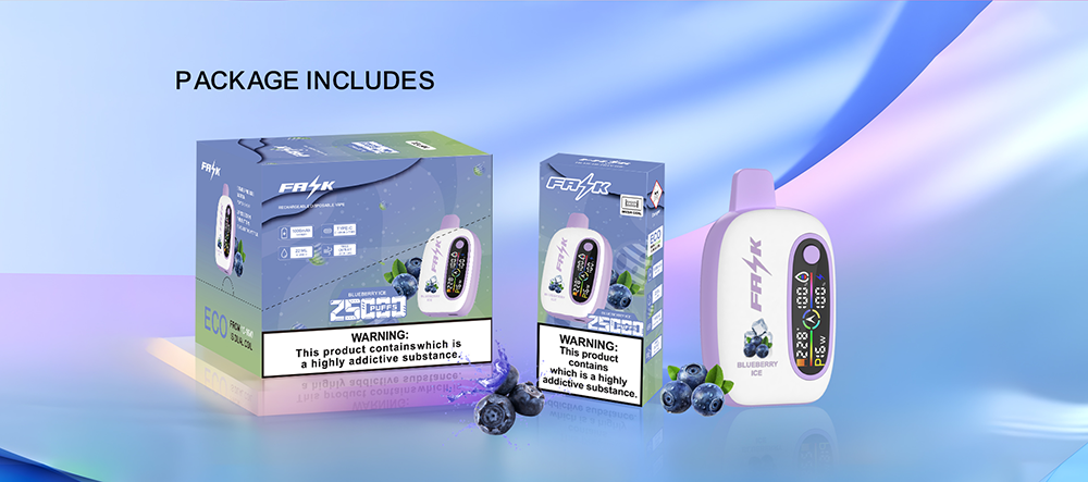 DE016 25000 Puffs Disposable Vape with LED display screen and adjustable airflow rechargeable ATVS Vape