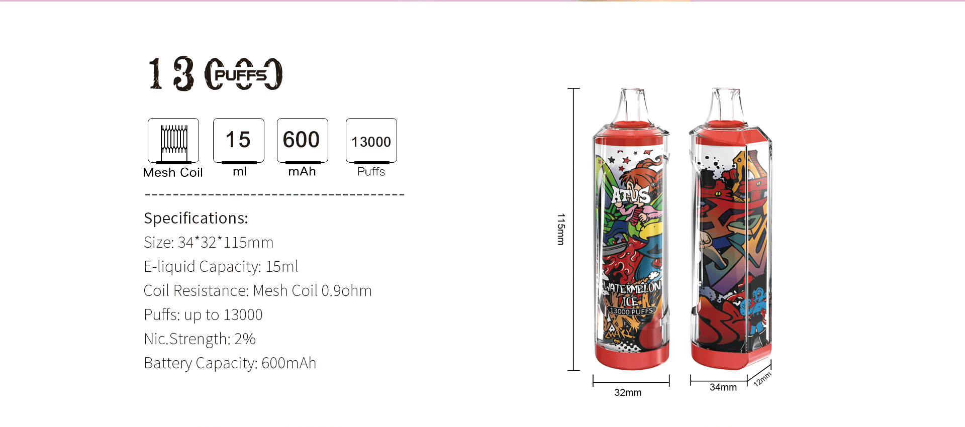 13000 Puffs Disposable Vape with rechargeable Fruit Flavors Disposable E Cigarette vape puffs vape pen price