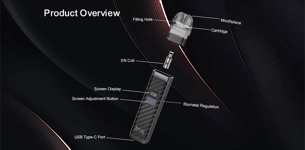 DE019 Refillable Pod Kit System Device