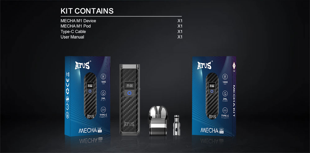 DE019 Refillable Pod Kit System Device