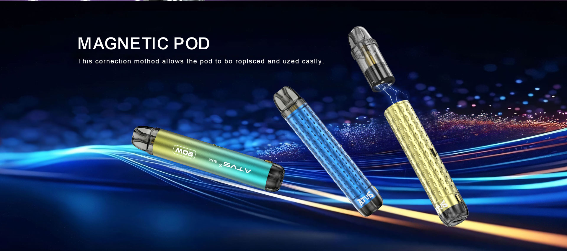 DE020 Refillable Pod Kit System Device with Adjustable Airflow MTL RDL ATVS Vape