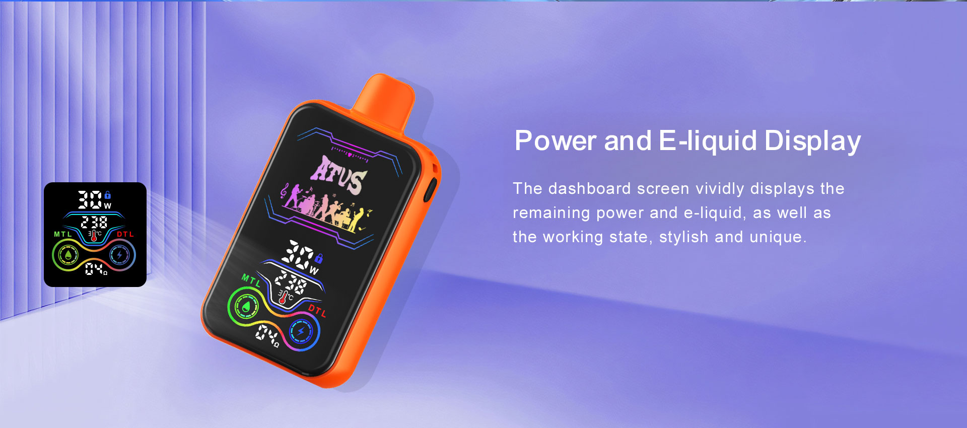 25000 Puffs Disposable Vape with Full screen rechargeable ATVS ATUS  0% 2%  Nic Adjustable airflow Disposable Vape vape wholesale australia vape pen price