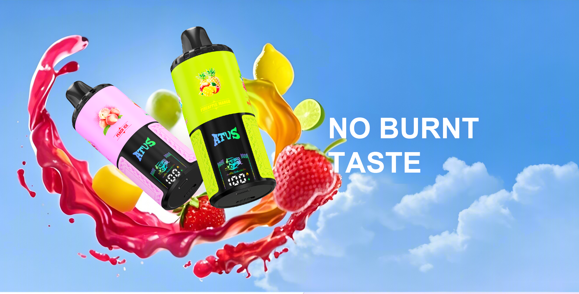 DE030 60000 Puffs Disposable Vape with Smart screen display and Quick charge adjustable flavor ATVS Vape